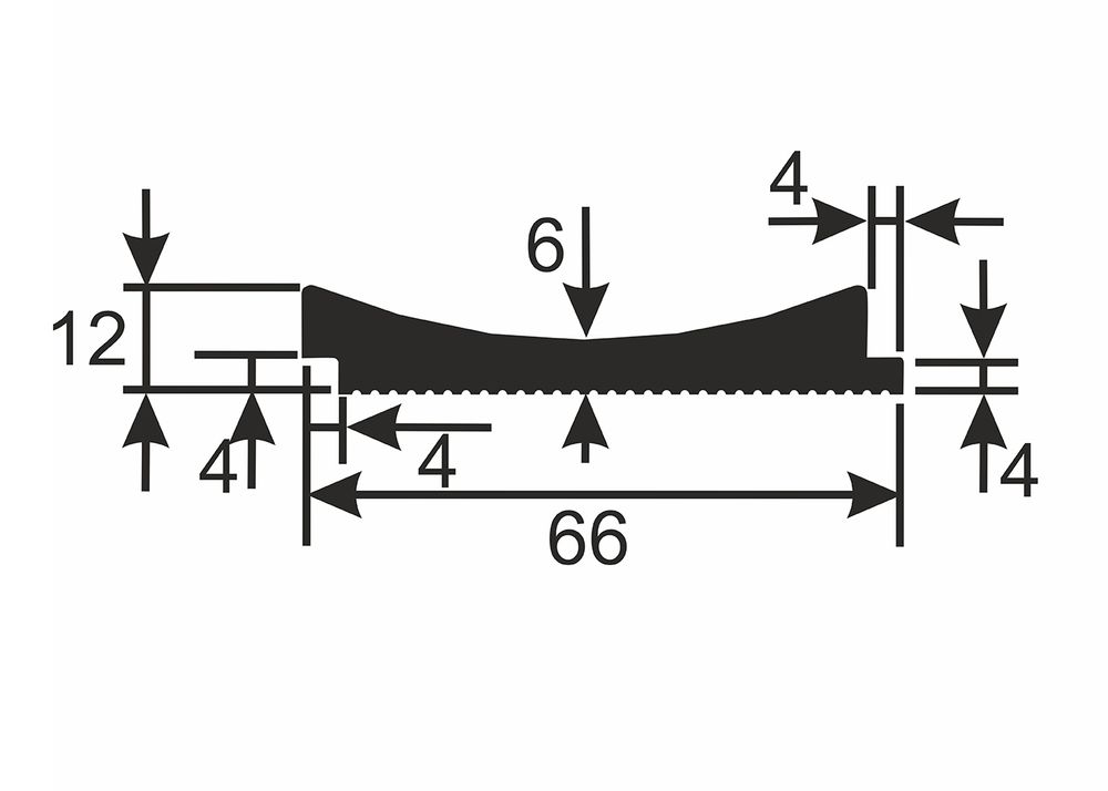 Рейка Ecopolymer, 62x12 мм