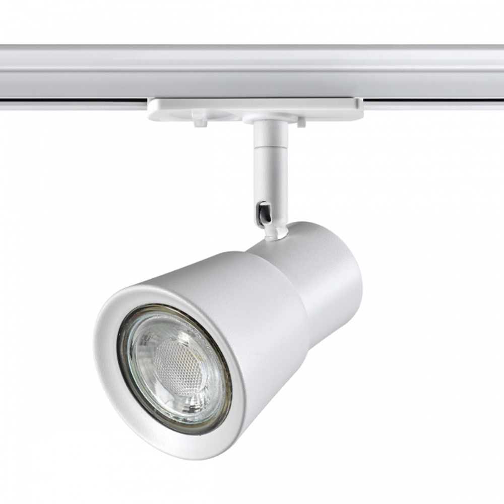 Светильник трековый однофазный двухжильный IP20 GU10 50W 220V Molo