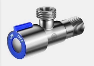 Кран угловой  керамический  1/2 х 3/4 (TIM) 1/60