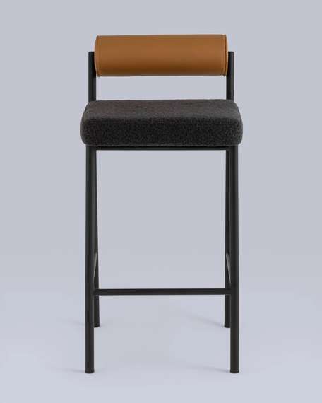 Полубарный стул Bau 65 см, темно-серый