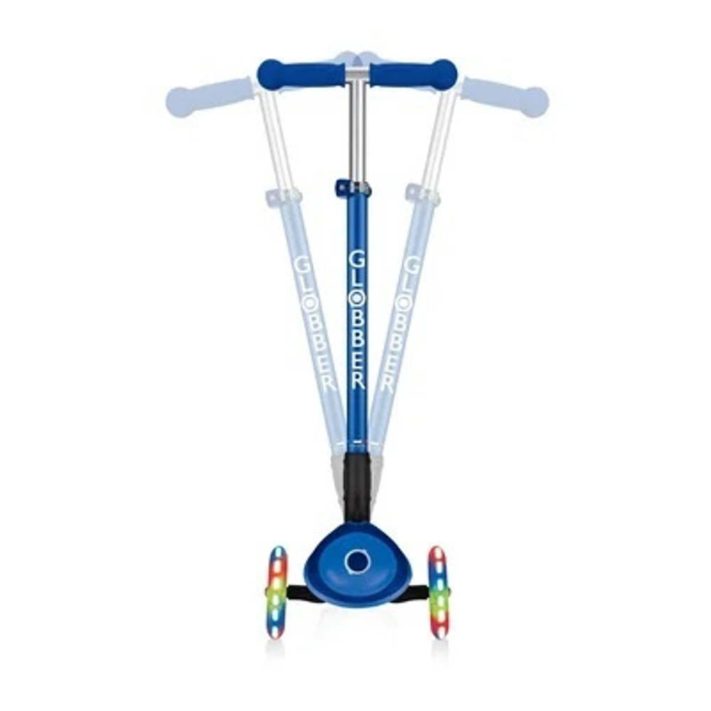 Самокат Globber Primo Foldable Plus Lights синий