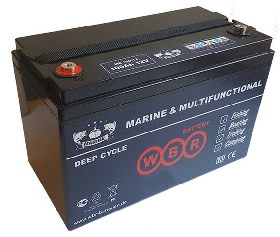 Cвинцово-кислотная аккумуляторная батарея WBR Marine MB 150-12 AGM