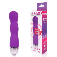 Фантазийный фиолетовый силиконовый вибратор 13,7см Bior Toys Cosmo CSM-23097