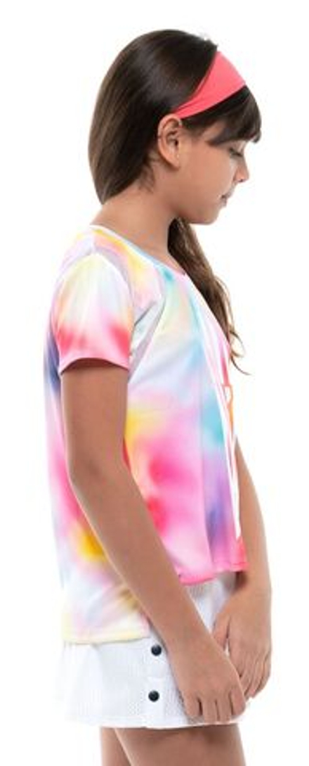 Футболка для девочки Lucky in Love Techno Tropic Techno Star S/S Girls - punch