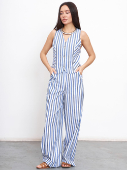 Брюки летние женские, Модный дом Виктории Тишиной, Жади, размер 52