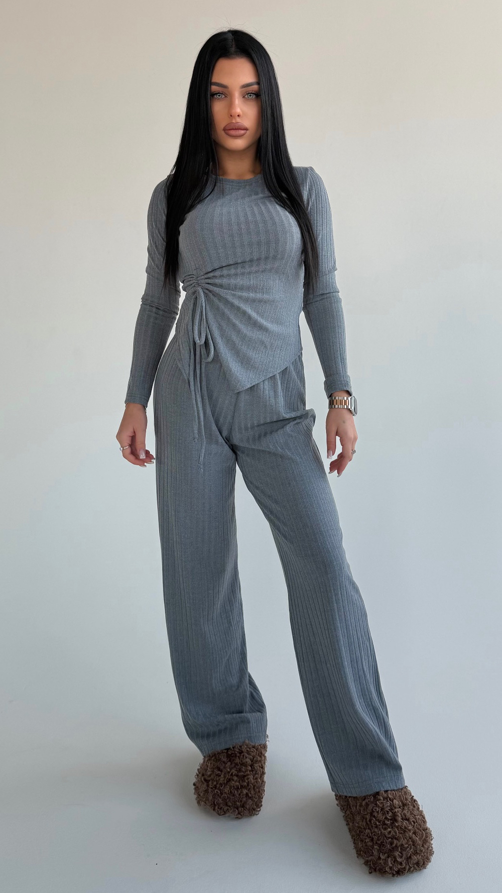 Костюм двойка со сборкой