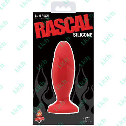 Красная анальная пробка Rascal, 15.25 см