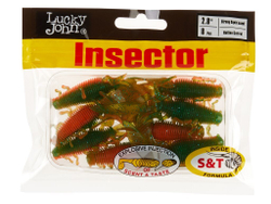 Мягкая съедобная приманка LJ Pro Series Insector 2.8 in (70 мм), цвет T56, 8 шт