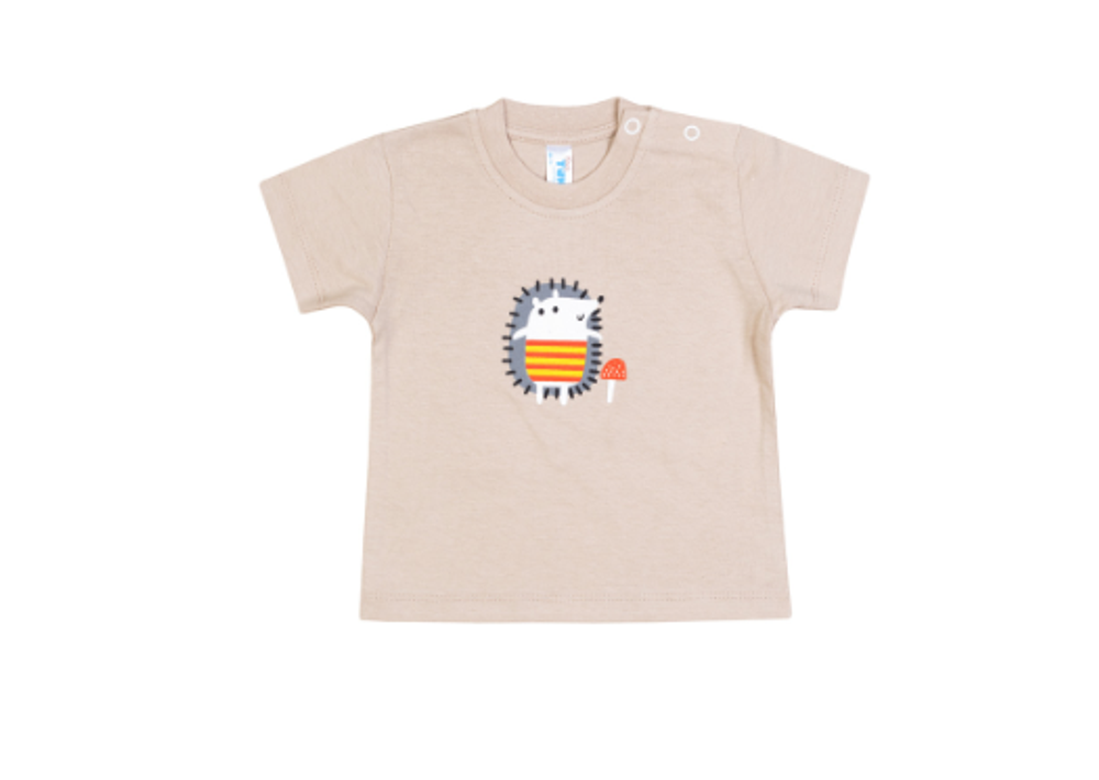 Футболка д/новорожд. р.74-80 M1105K-0/1 бежевый (Такро), 1 шт.