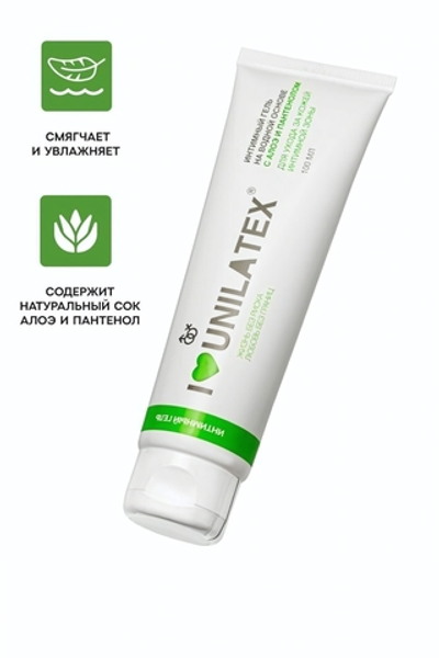 Гель-лубрикант Unilatex Gel Алоэ Вера+Пантенол 100 мл