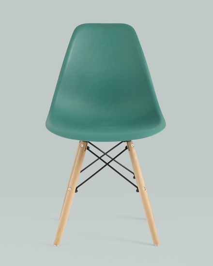Стул Eames Style DSW серо-зеленый x4 (разборный каркас)
