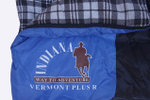 Спальный мешок Vermont Plus L/R-zip, одеяло с подголовником, фланель INDIANA