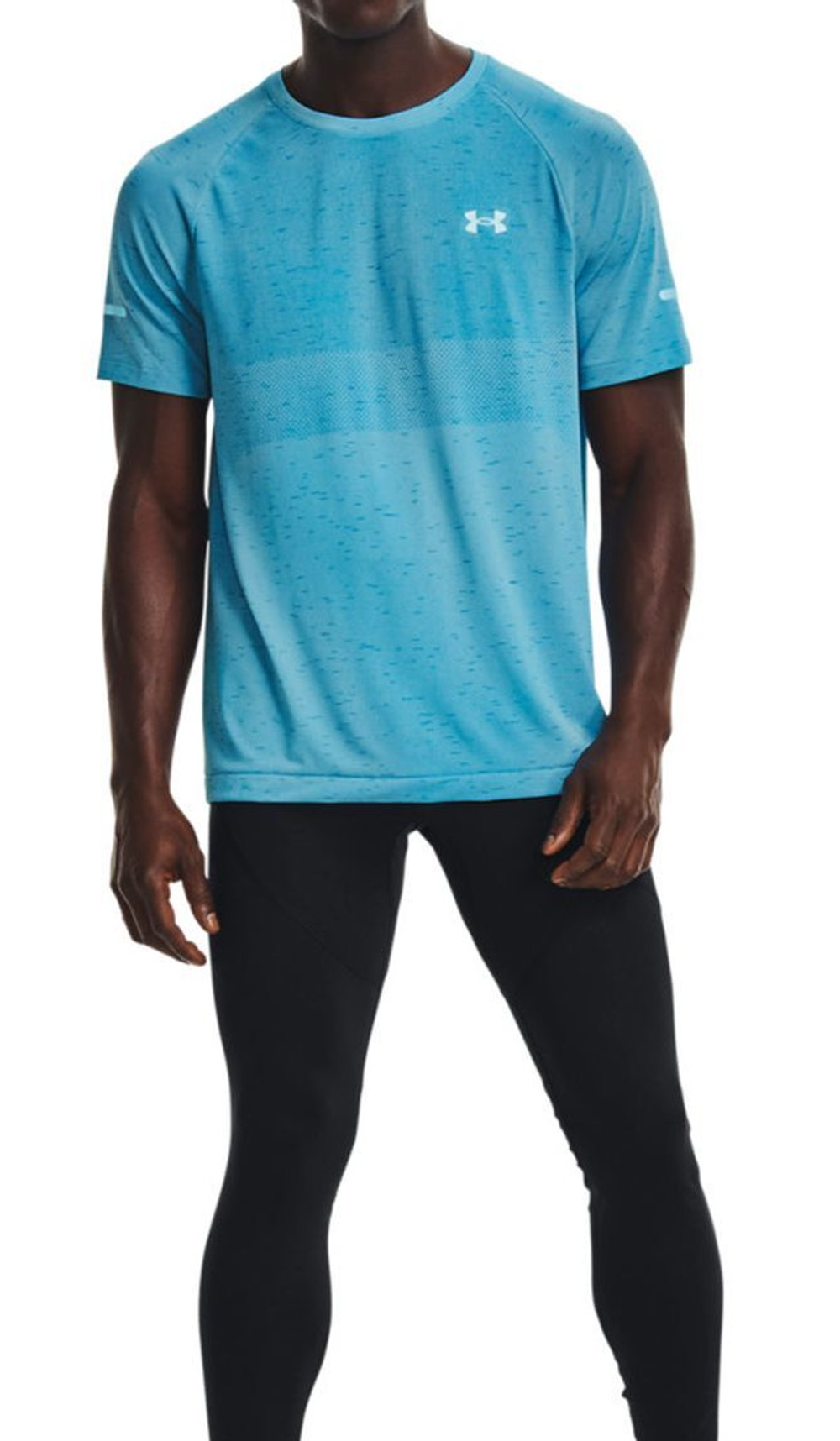 Теннисная футболка Under Armour Men's UA Vanish Seamless Run Short Sleeve - Blue