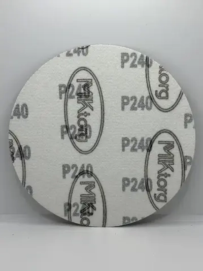Круг шлифовальный D 150 мм P 240 на липучке 10 шт без отверстий