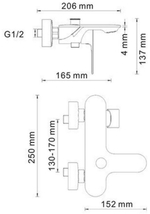 Смеситель для ванны Dinkel 5801 WasserKRAFT