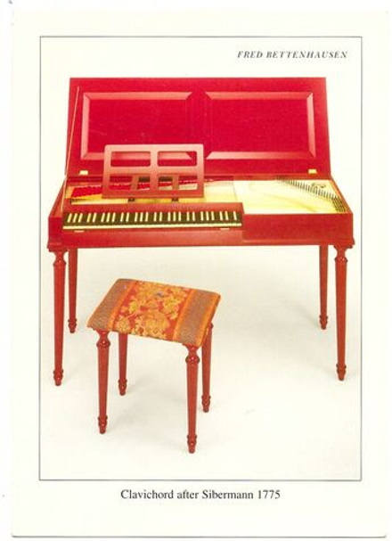 Почтовая открытка Clavihord after Sibermann 1775 (Клавикорд по модели И. Х. Зильбермана (1775))