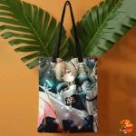 Сумка шоппер с принтом Genshin Impact