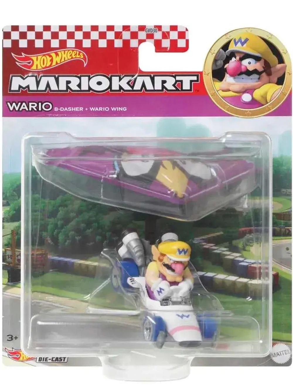 Машинка MarioKart Хот Вилс Wario GVD30 HDB42