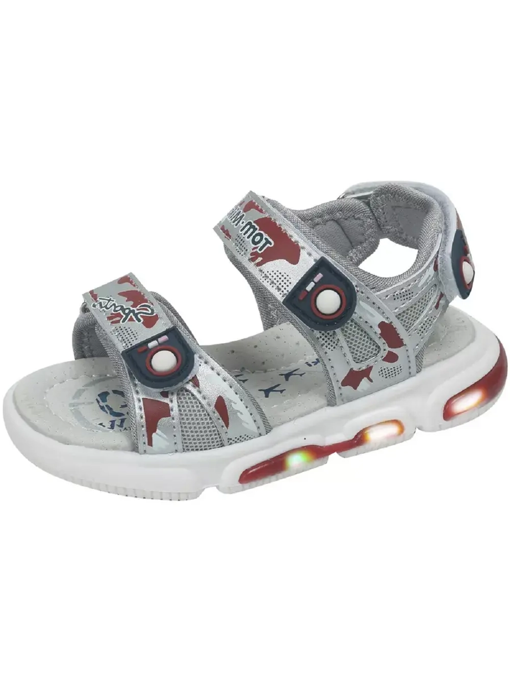 Сандалии летние для мальчика подошва светится.