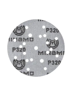 150мм P320 10шт. Шлифовальный абразивный круг для шлифовки под липучку Minamo Heavy Duty PF