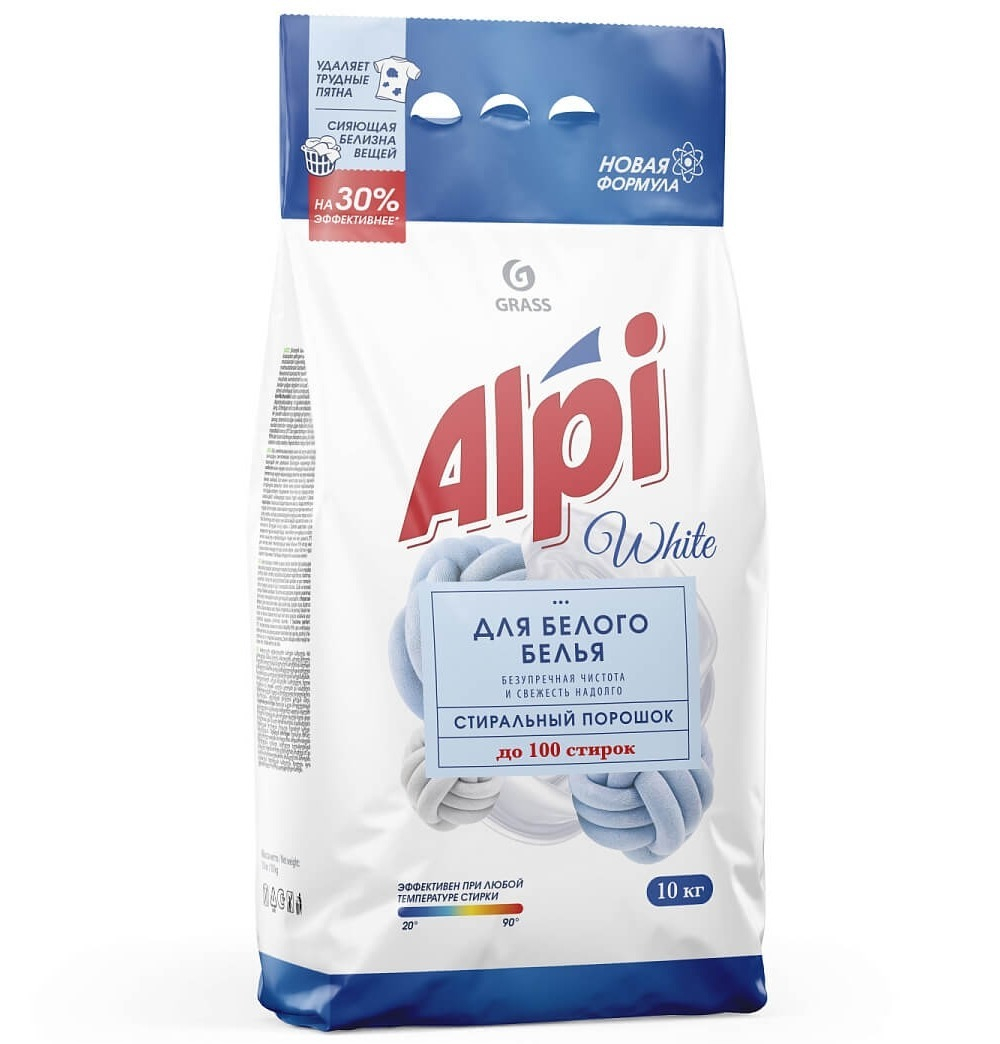 Синтетическое моющее средство порошкообразное Alpi White 10 кг