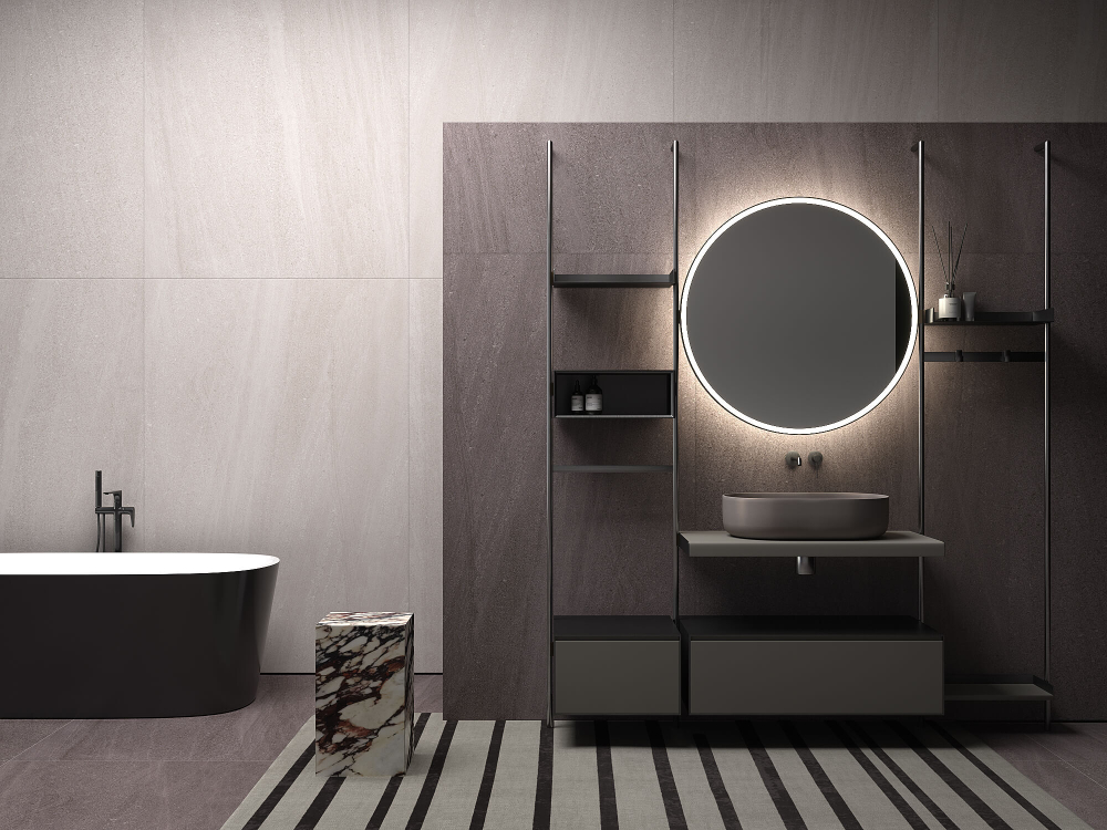 ARTCER 1XL Limestone Negro Matt 120x180