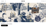 Круглая тканевая шкатулка для украшений Dior Beauty