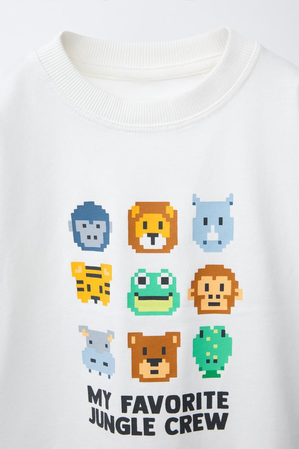 ZARA ФУТБОЛКА С ПРИНТОМ, БЕЛЫЙ