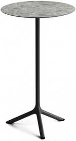 Стол ламинированный барный складной Scab Design Tripe Folding, черный, зернистый