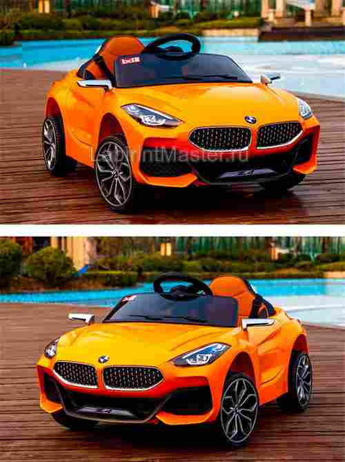 Детский электромобиль «BMW Z4» оранжевый