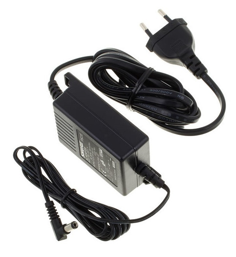 SHURE PS24E блок питания сетевой для радиосистем BLX4, BLX88, GLXD6, PG4, PGX4, P2T, SLX4, QLXD4.12V DC max. 400 mA.