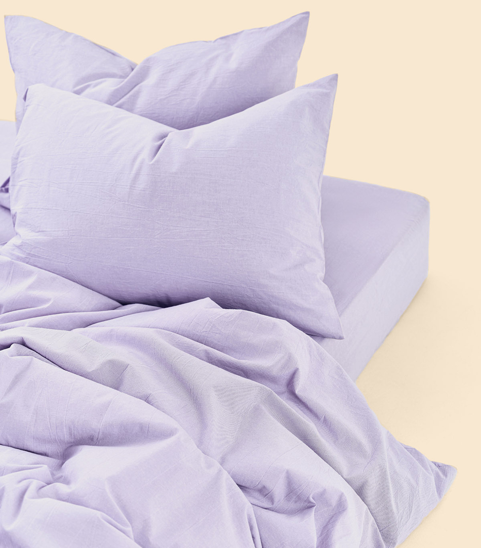 Простыня - Melange Violet - 90x200x30 (на резинке)