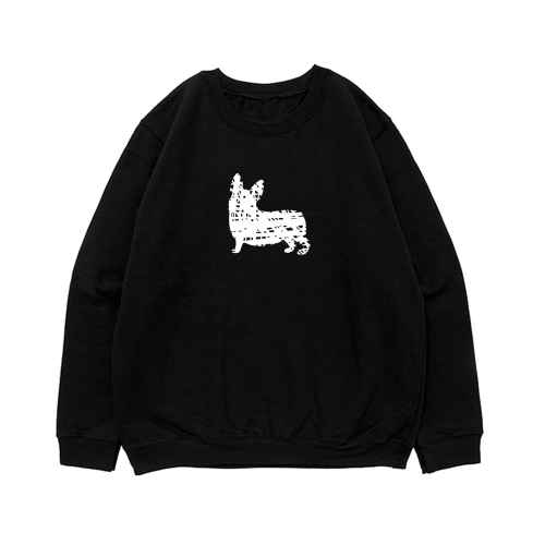 Свитшот "Корги - набросок"