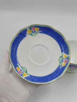 Чайная пара с синей каймой Givenchy by Yamaka