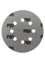 125мм P80 диск самозацепляющийся пленочный ЗЕЛЕНЫЙ с отверстиями