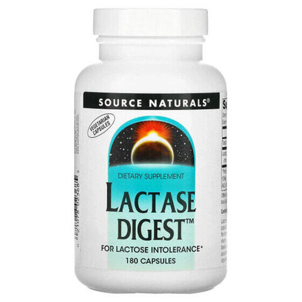 Source Naturals, Lactase Digest, 180 капсул