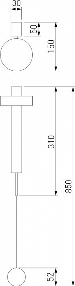 Бра Elektrostandard 40112/LED серебро