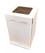 Коробка картонная усиленная гофрокартон с окном 30х30х45 см