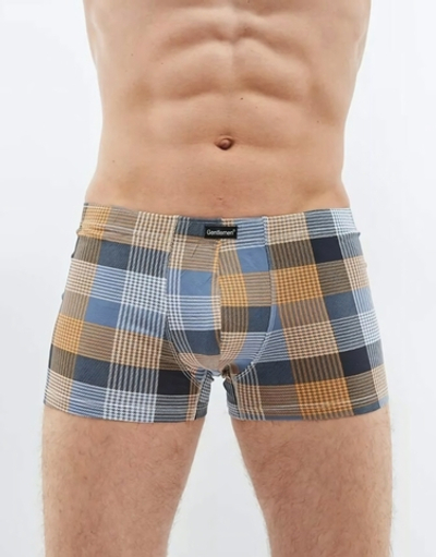 Мужские трусы-боксеры из ткани в цветную клетку (Размер: M) (Цвет: красная шотландка)