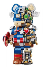 Конструктор Wangao 188009. Captain America Mechanical Bear Robot, 1701 деталей