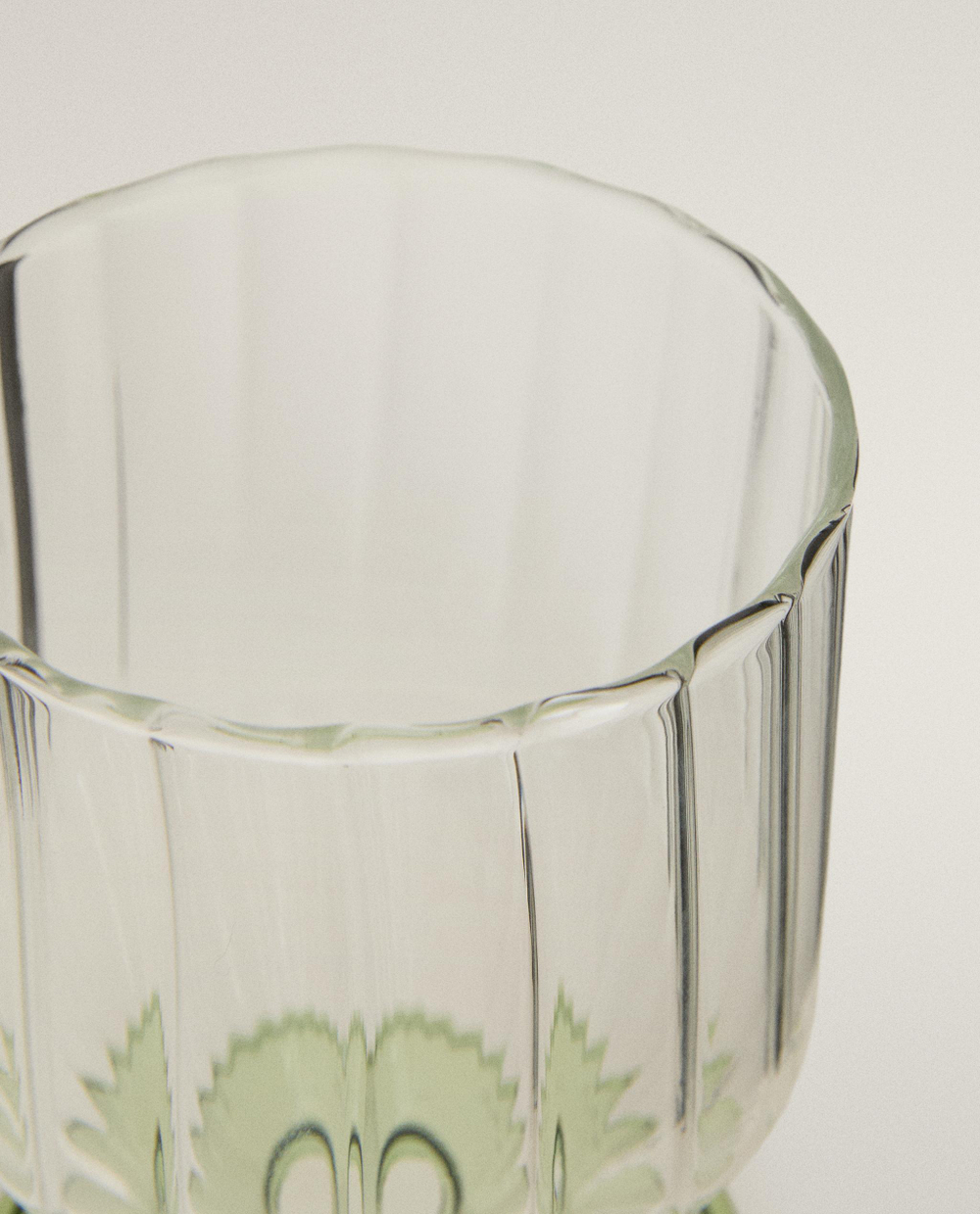 Zara Home бокал из боросиликатного стекла, цвет зелёный, 10.3 см