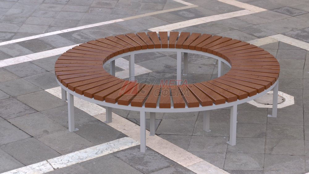 Лавка Блок радиусная