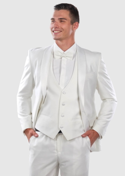 Мужской классический костюм (белый) Б52