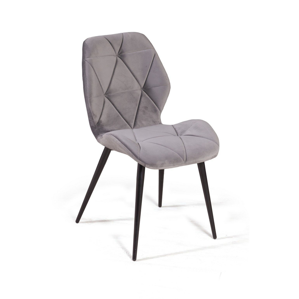 Стул Crystal, бархат светло-серый 26