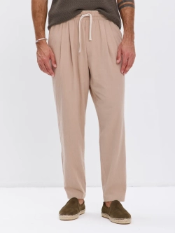 Штаны хлопковые с защипами