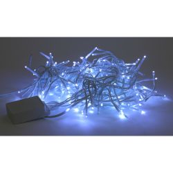 ENIN - WC ЭРА Гирлянда LED Мишура 3,9 м белый провод, холодный свет, 220V