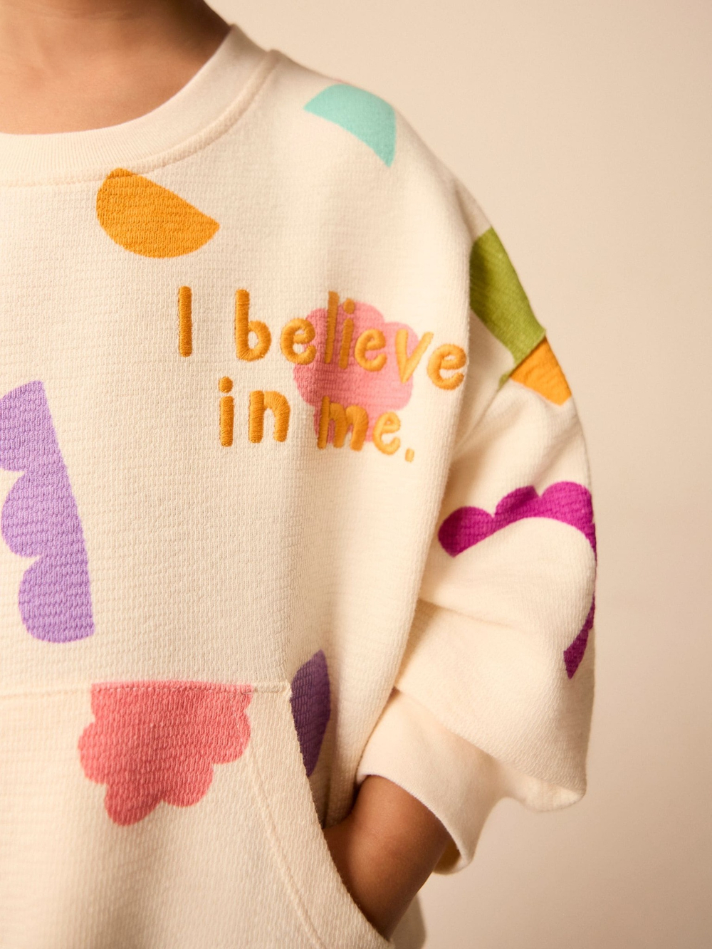 Толстовка и шорты в комплекте для девочки Next E55-505, Кремовый, Сиреневый