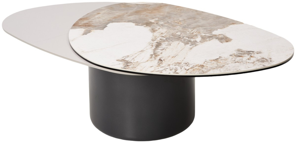 Стол М-City DISAUR Кофейный Никлас (Niklas) Pandora керамика на стекле, МДФ, темно-серый МДФ каркас