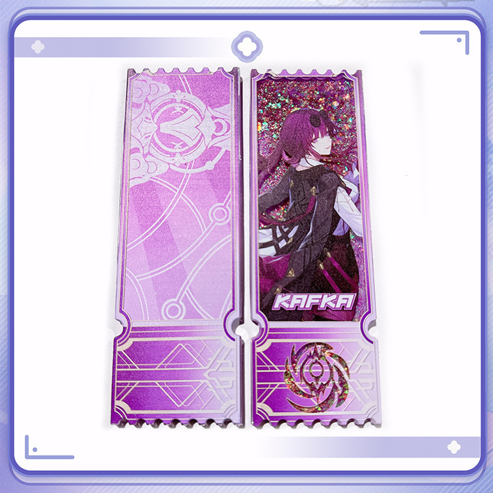 Акриловый билет с блёстками "Хонкай Стар Рейл / Honkai: Star Rail"