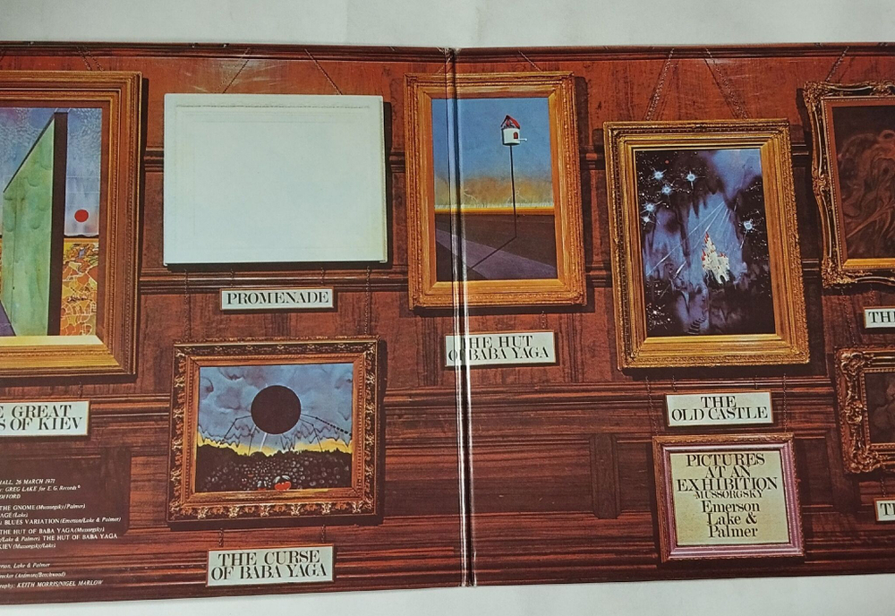 Винтажная виниловая пластинка LP Emerson, Lake and Palmer Pictures At An Exhibition (Japan 1976) (No Obi) Blues Variation